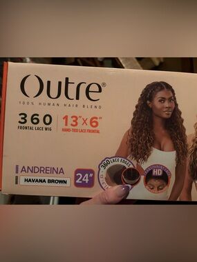 Outre Andreina 360 Frontal Lace Wig — Havana Brown, 24"
